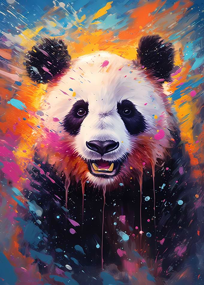 Panda Colorful