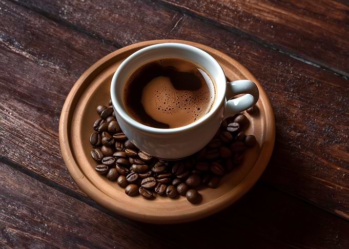 Rustic Coffee Cup On Clay