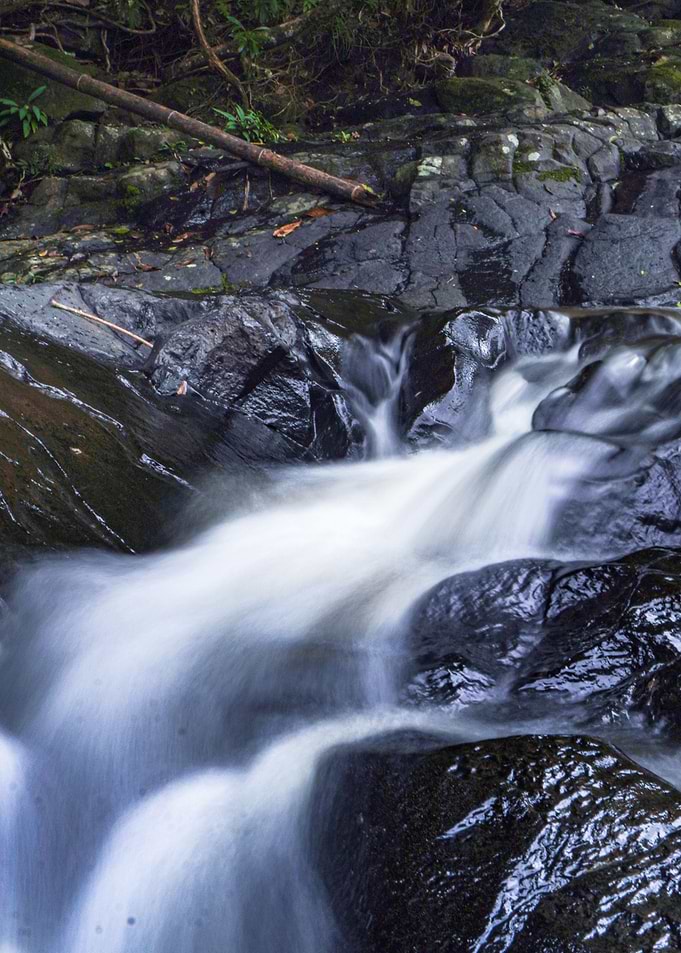 Smooth Waterfall Landscape