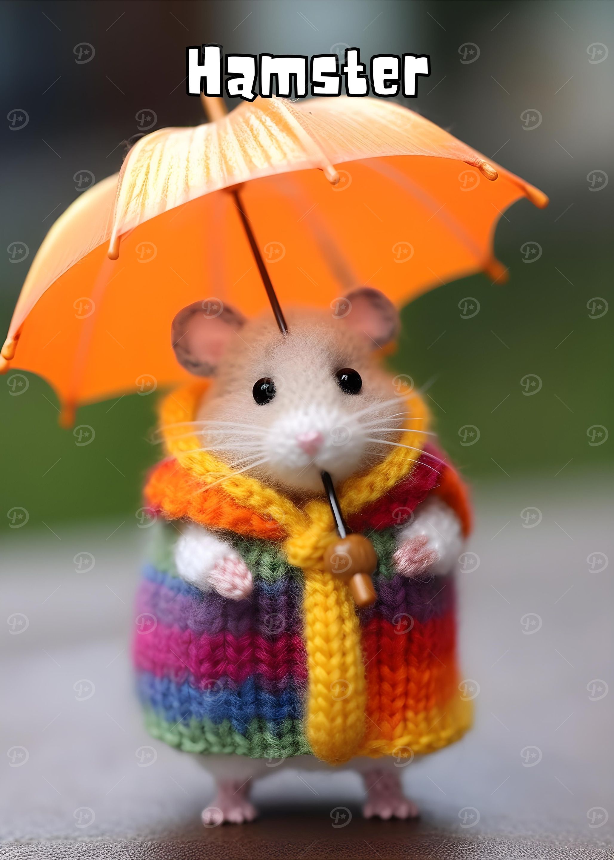 Colorful Kids Hamster Art