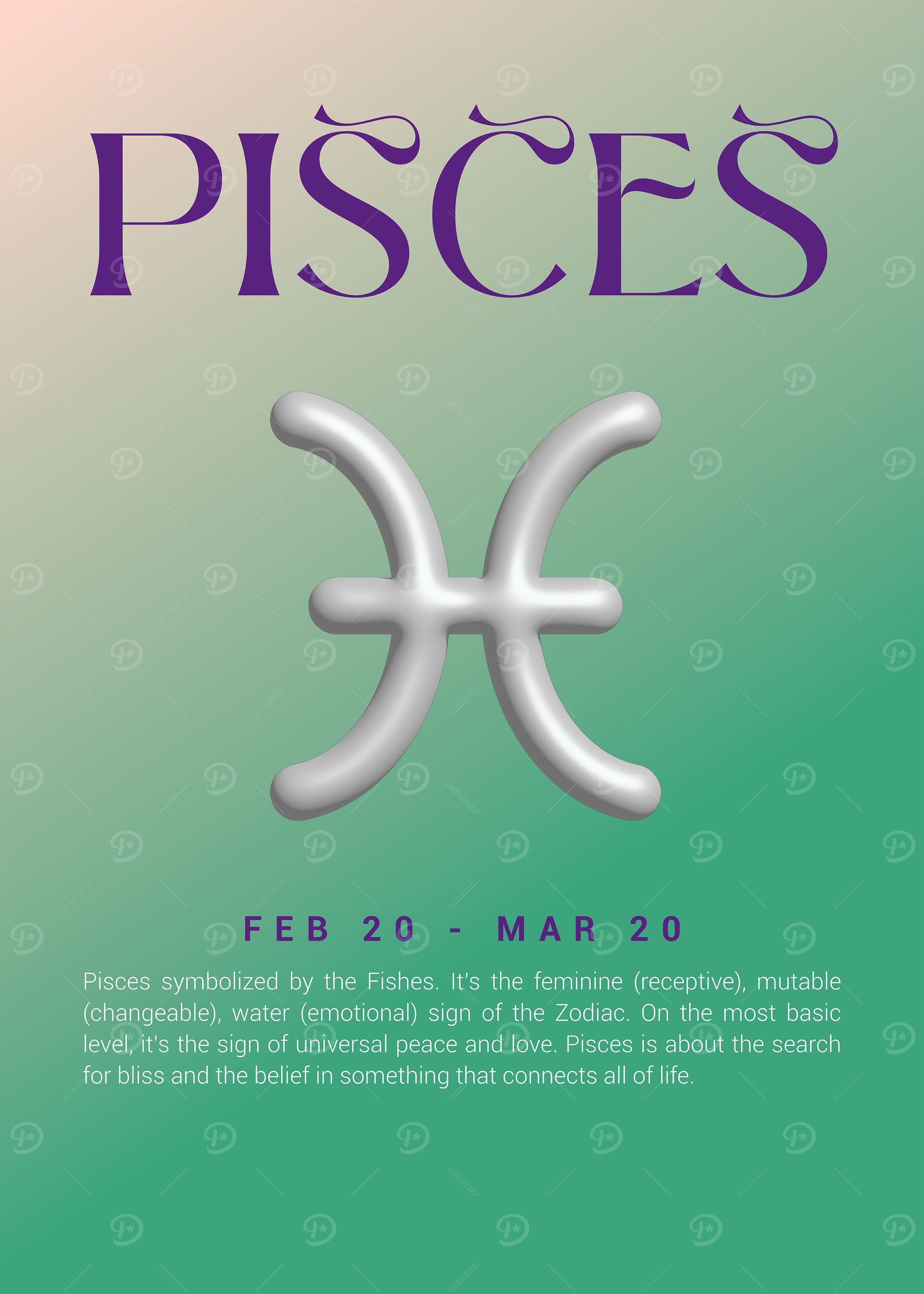 Pisces 3D Wall Art