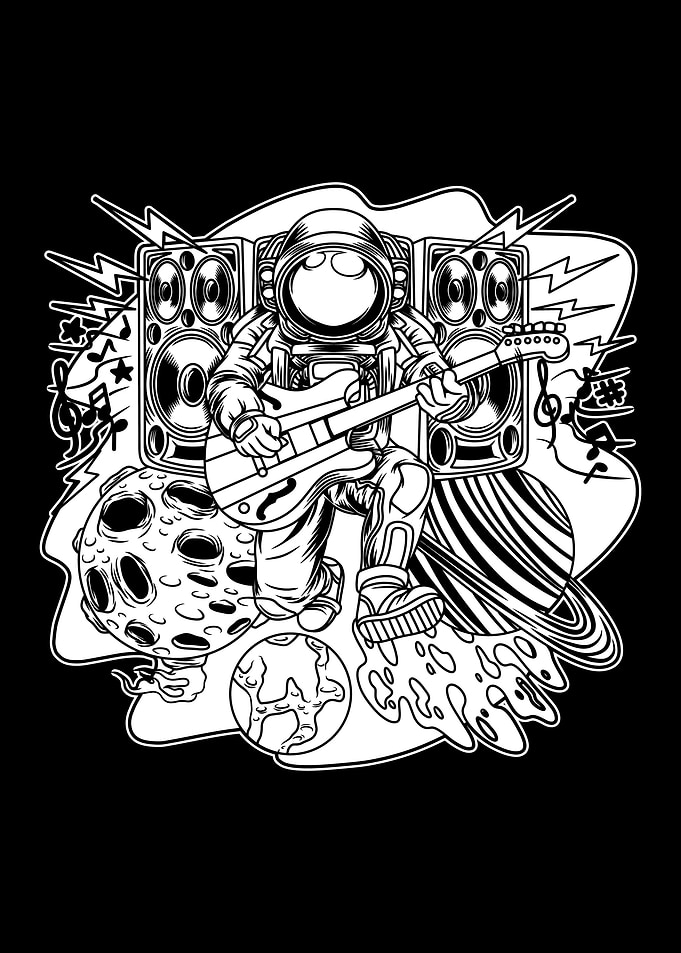 universe rocker BnW