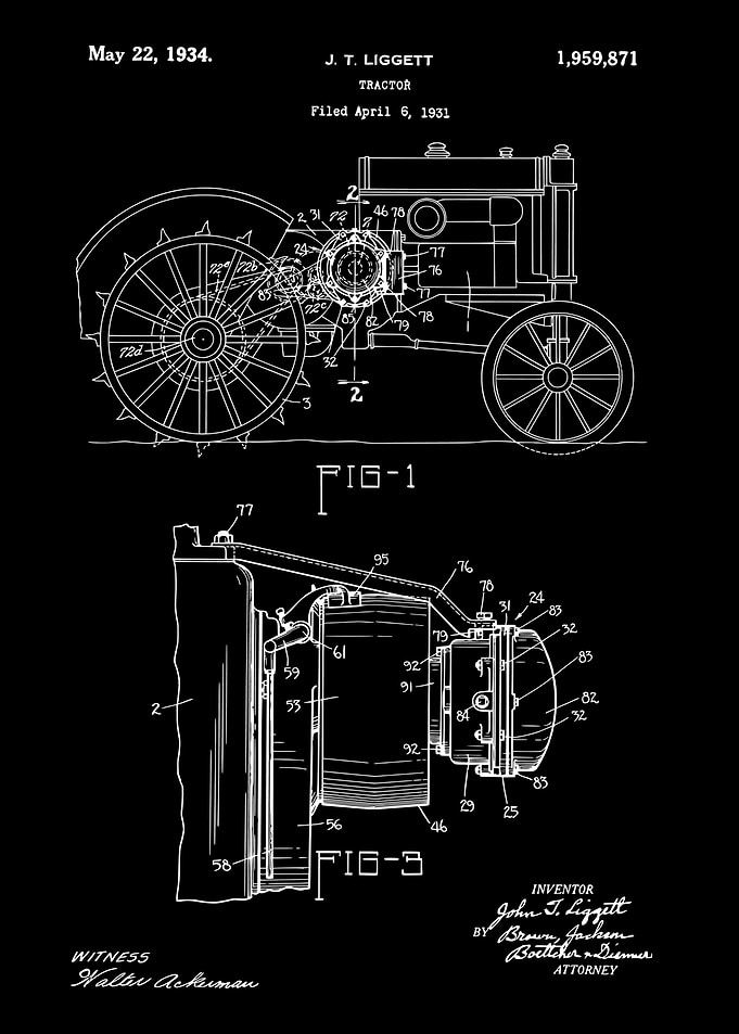 Vintage TRACTOR patent