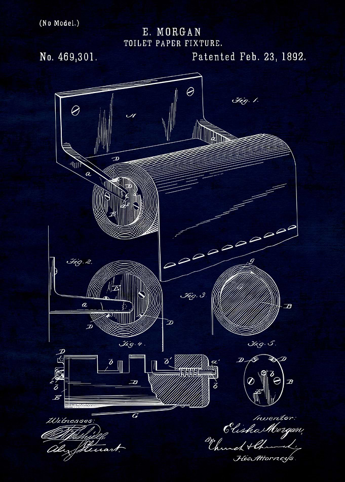 Toilet Paper Fixture 1892