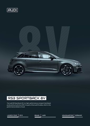 Audi car RS3 Sportback 8V