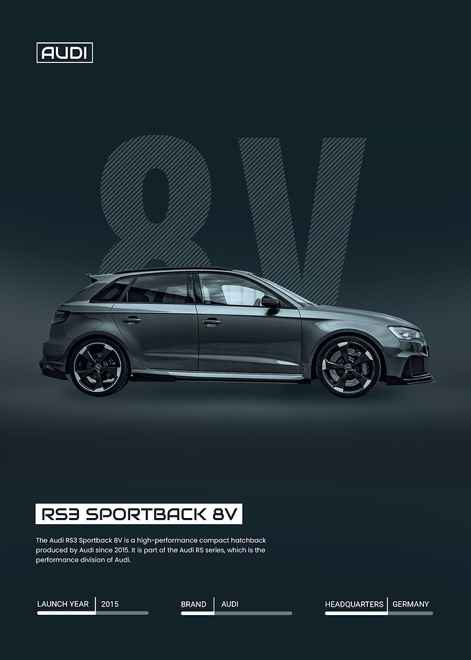 Audi car RS3 Sportback 8V
