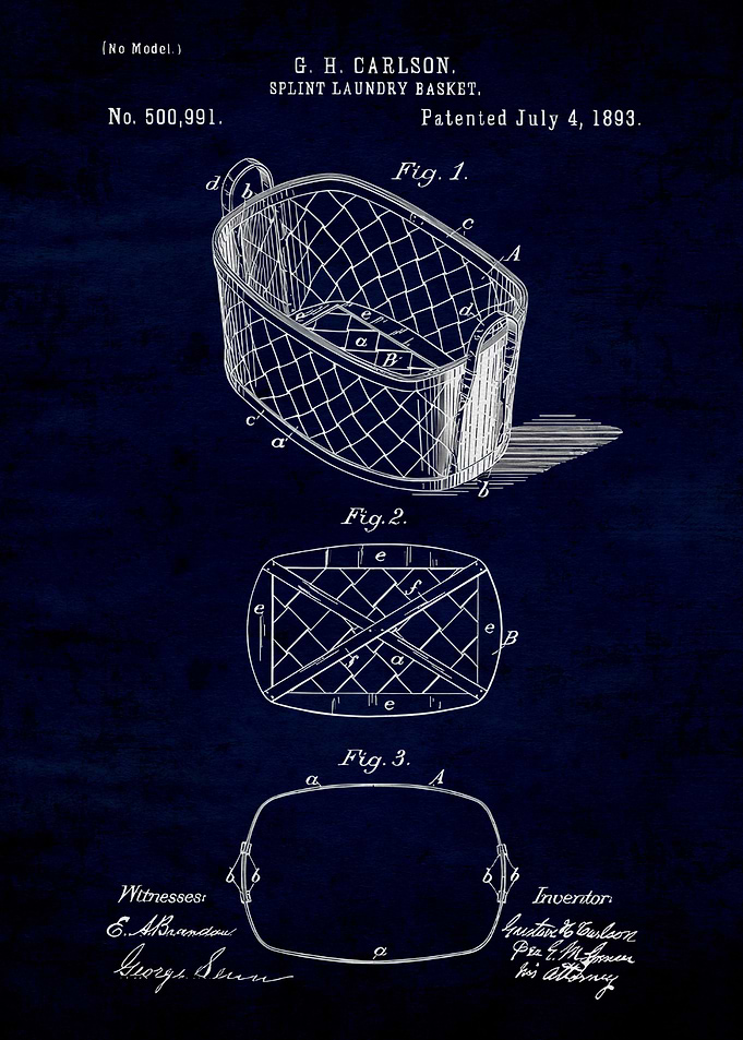 Split Laundry Basket 1893