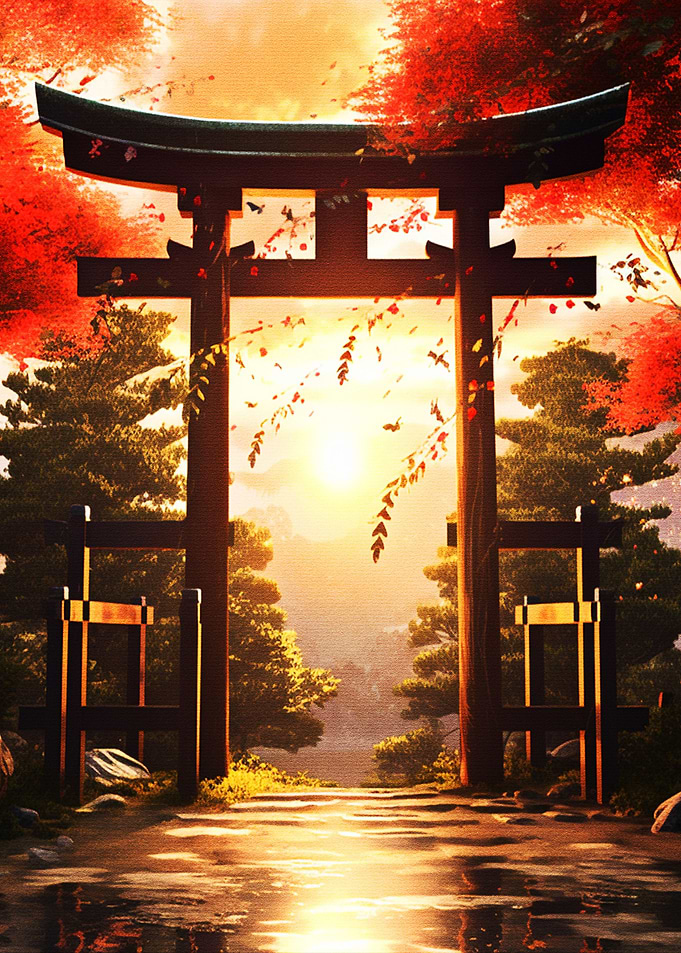 Torii Gate in Japanese