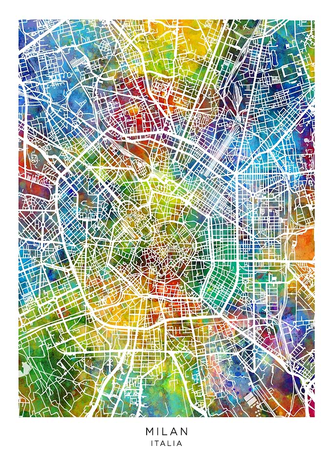 Milan Italy Map