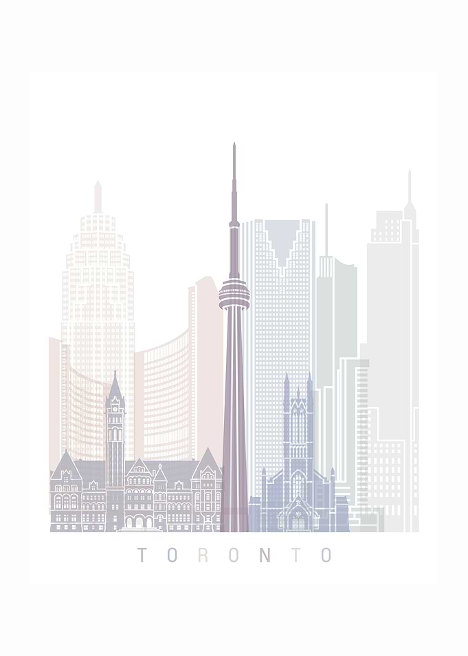 Toronto skyline poster