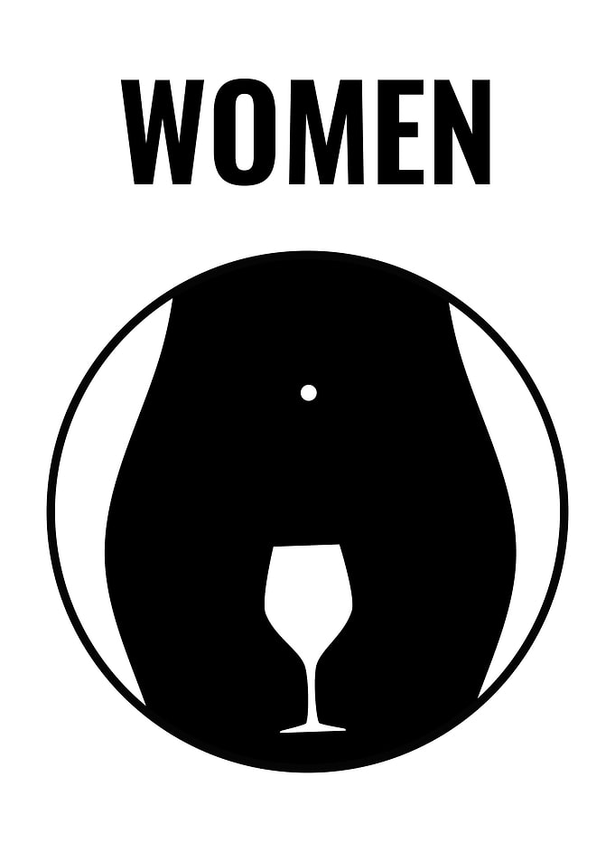 rest room sign women