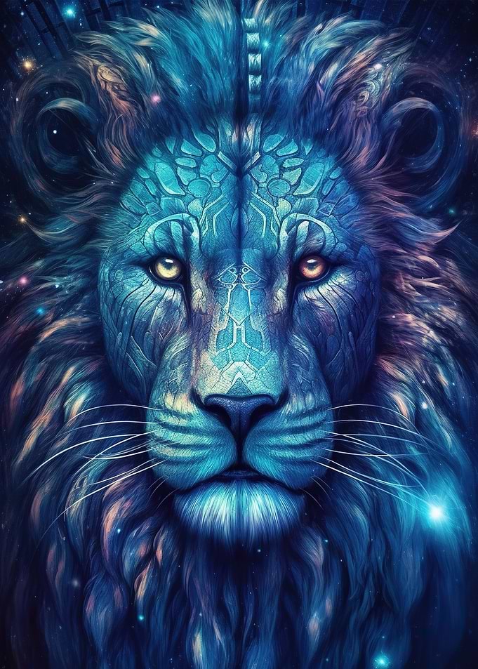 Mighty Lion Gaze