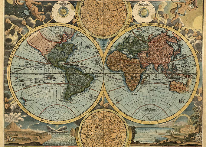 old map of the world