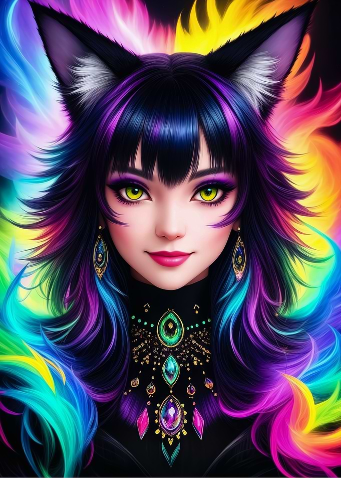 Attractive Anime Girl CG