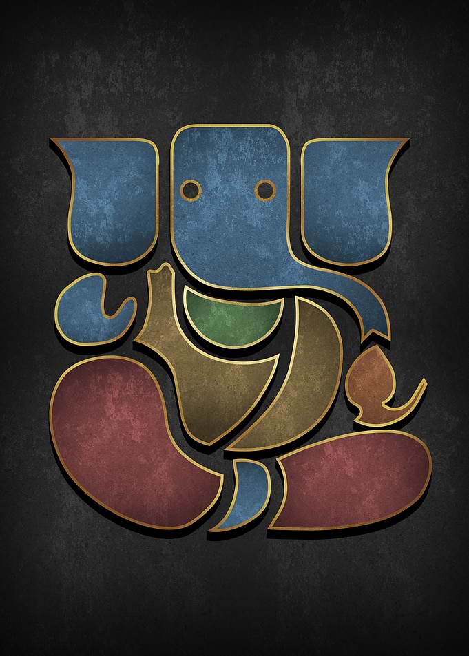 Lord Ganesh Modern Art