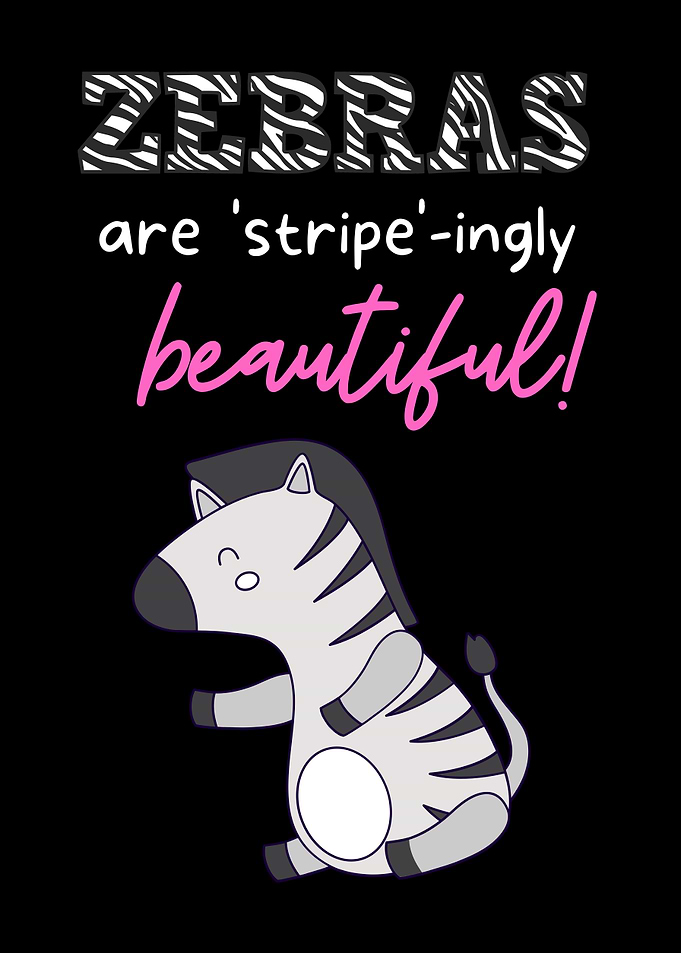 Beautiful Zebra Poster
