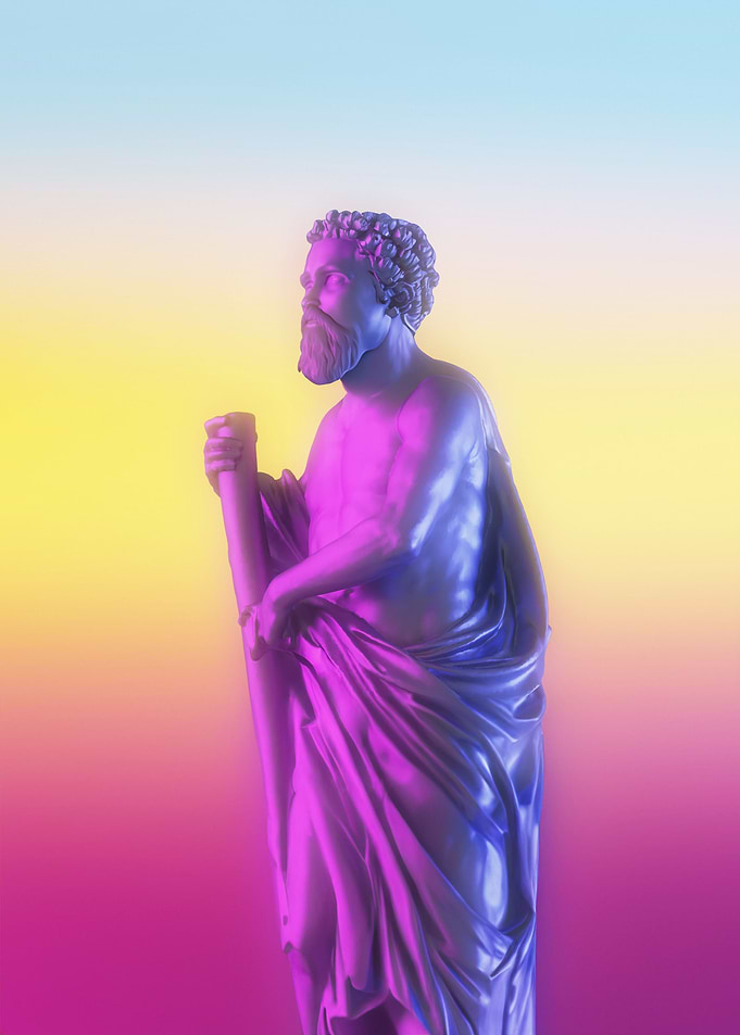 Greek statue Asklepios vap