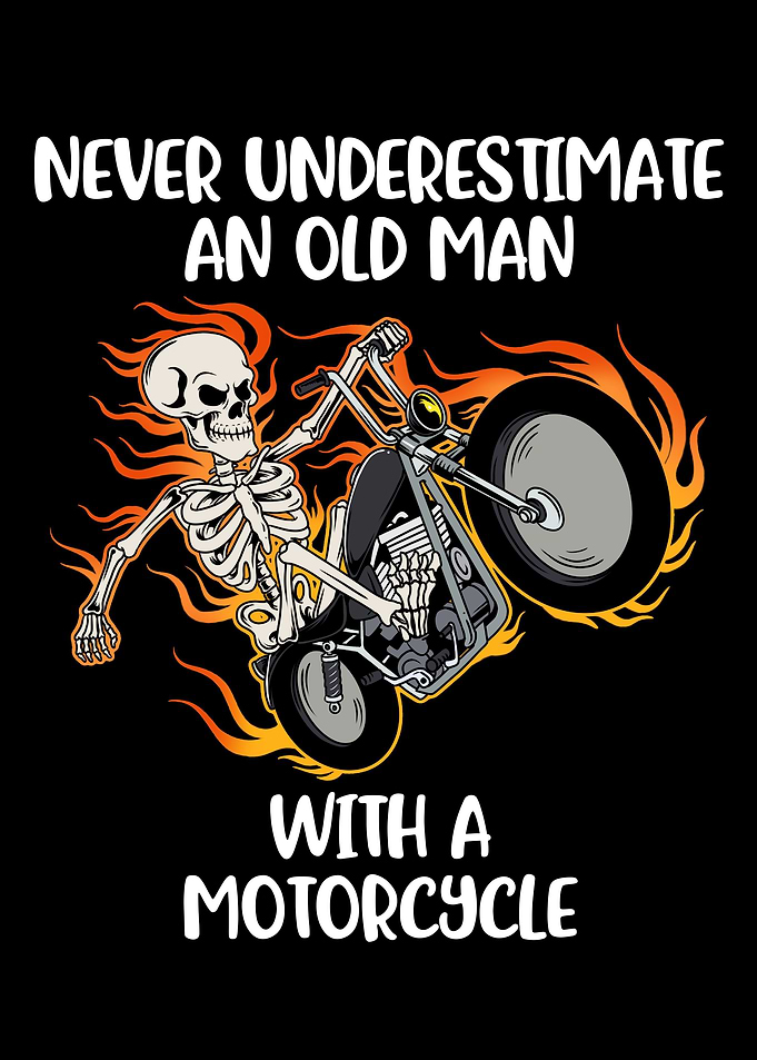 Old Man With A Motorcycle