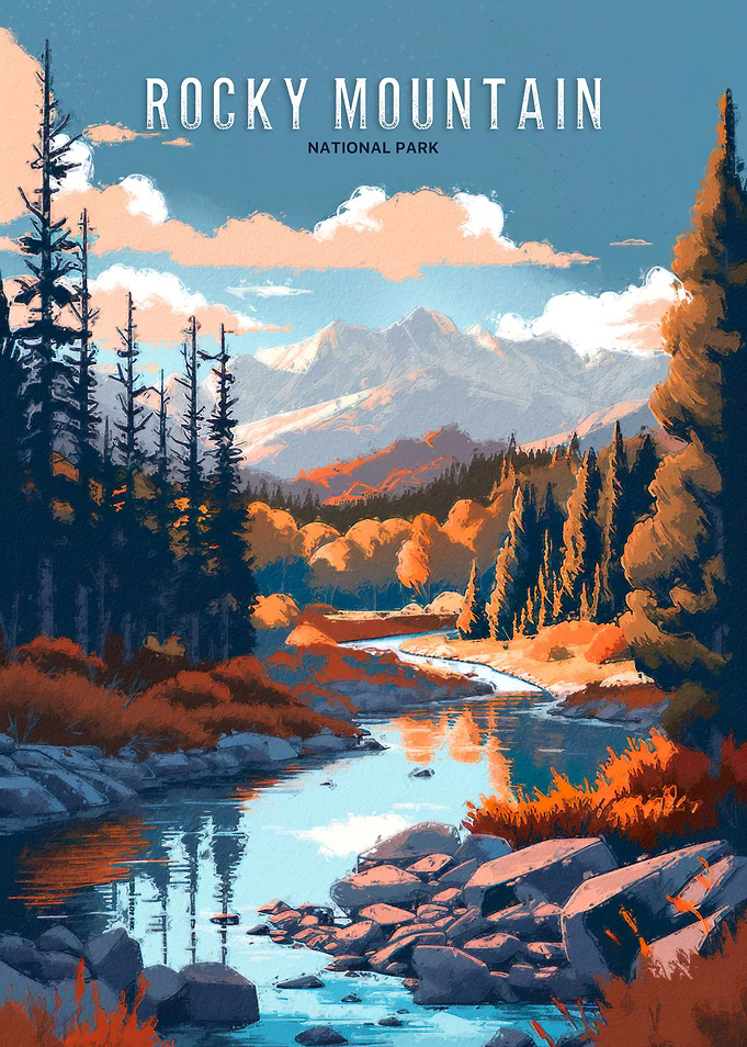 Rocky Mountain Painting