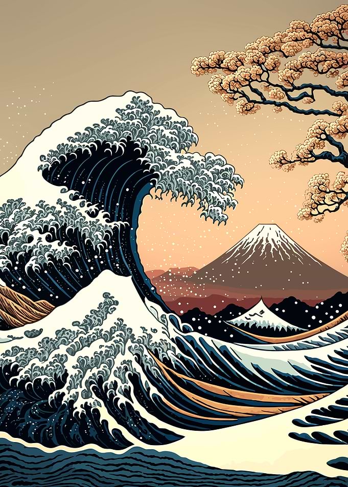 sea wave Japanese art 2