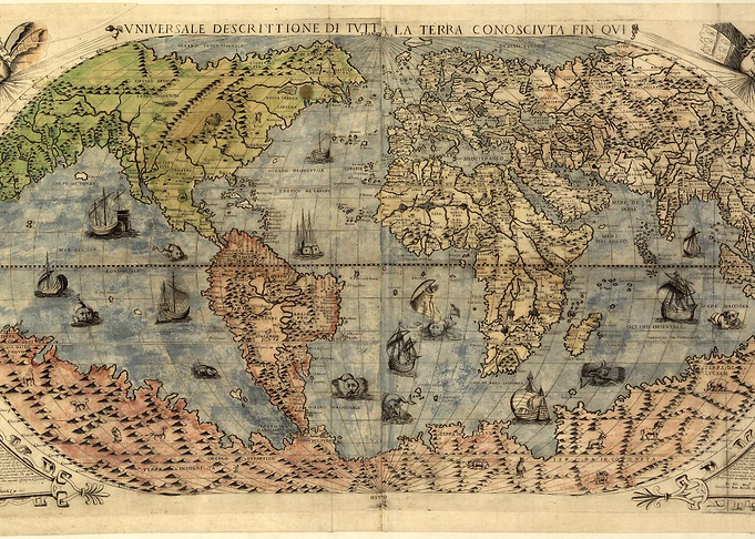 old map of the world