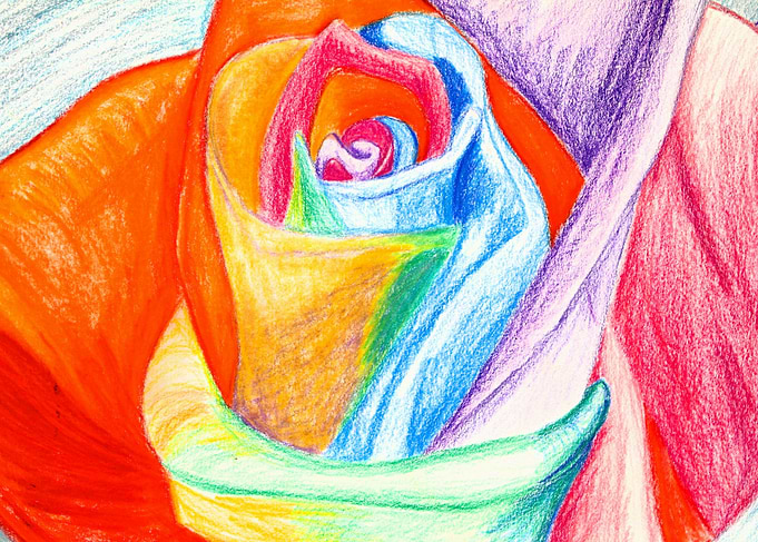 Rainbow Rose