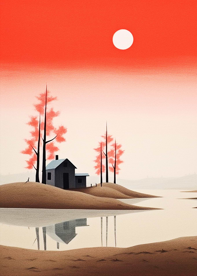 Quiet house near a lake