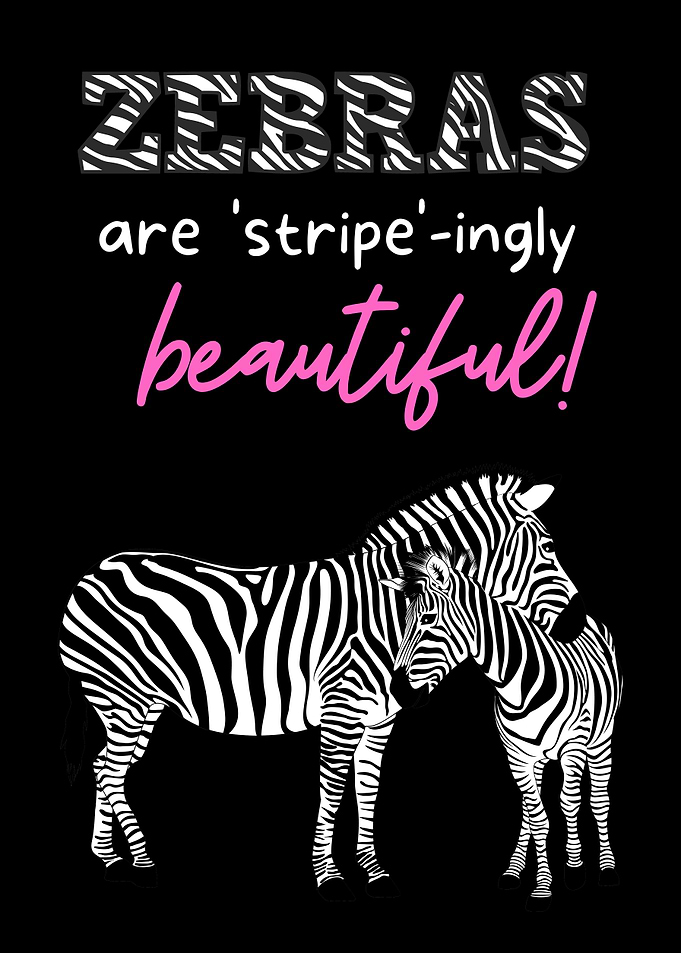 Beautiful Zebra Poster