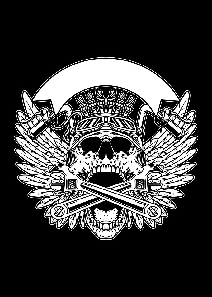 motorcycle club BnW