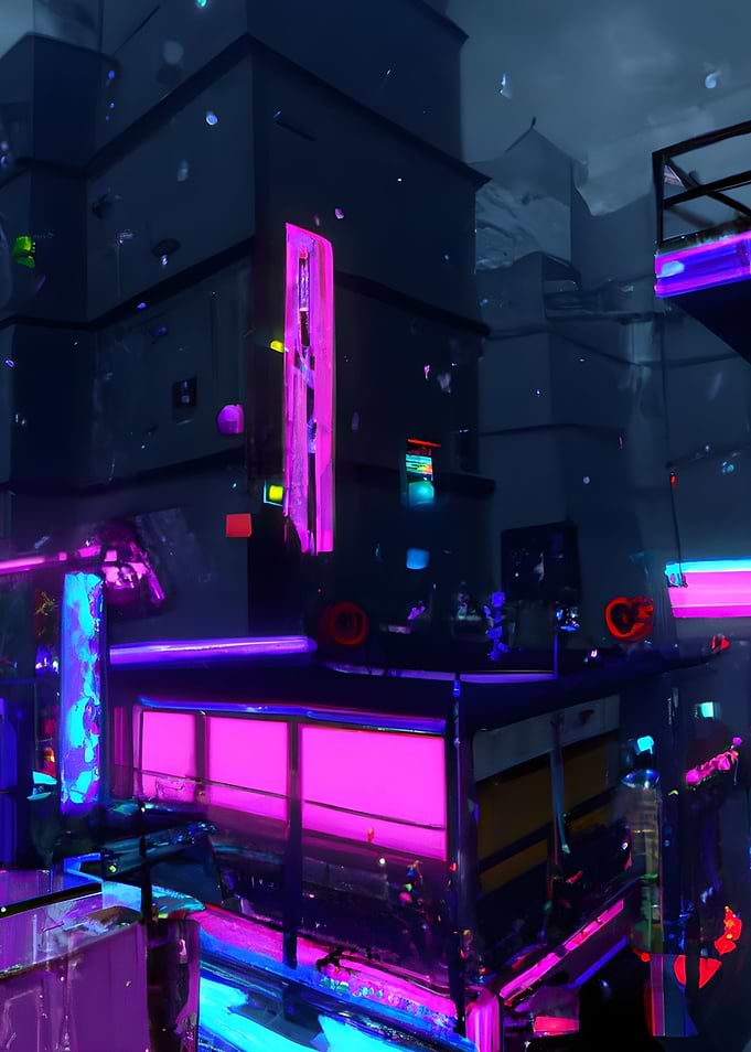 Neon Light City Center