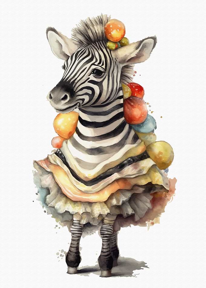Zebra Animal painting