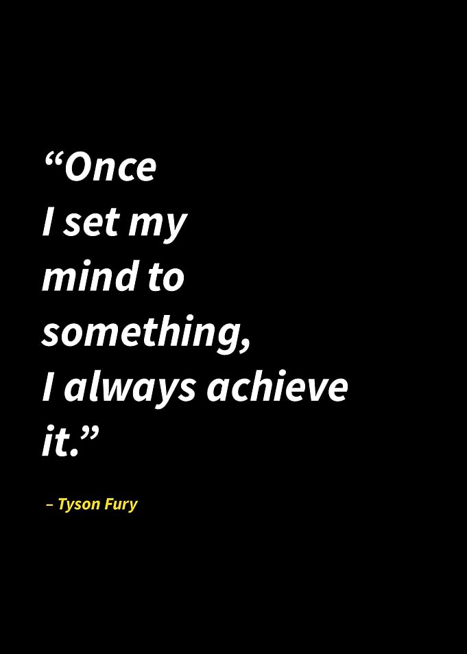 Tyson Fury quotes