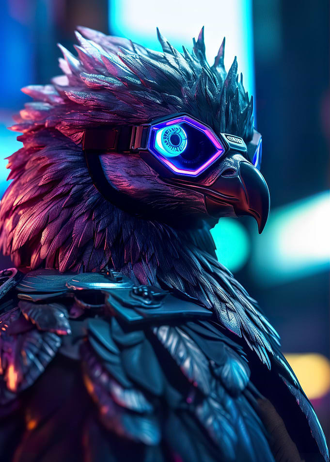 Cyberpunk Eagle