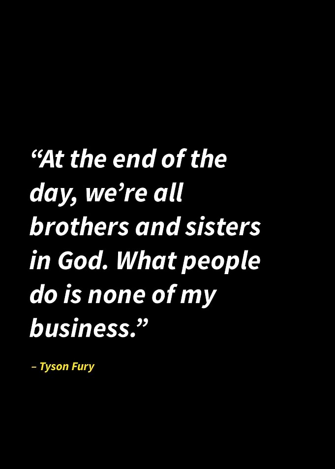Tyson Fury quotes