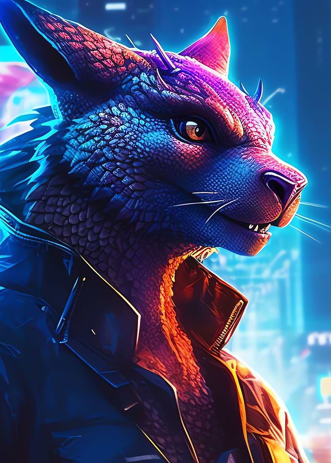wolf Neon Dreams