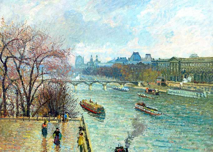 The Louvre Afternoon Rain
