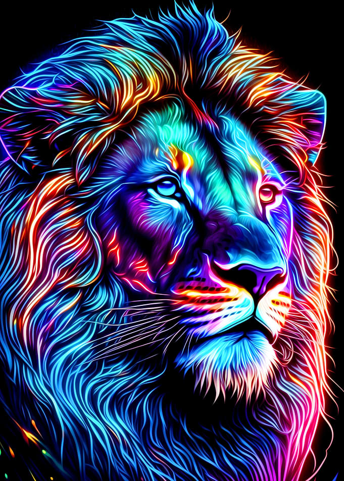Neon Lion
