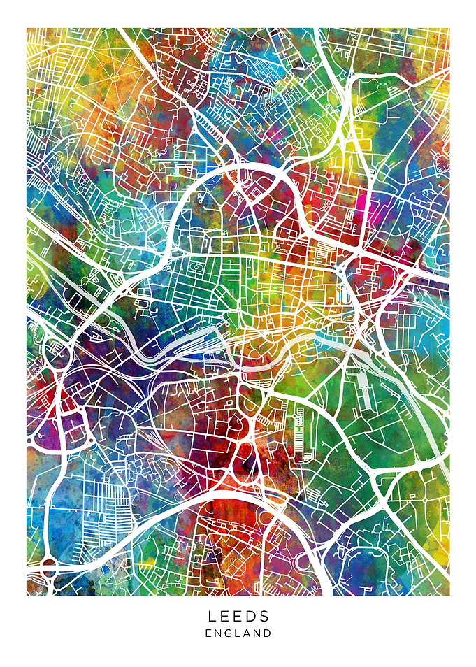Leeds England Map