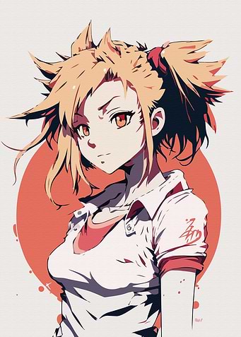 young girl anime style