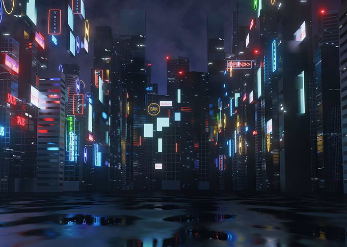 Cyberpunk Neon City