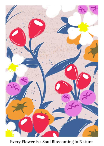 Blooms Flower Art Print