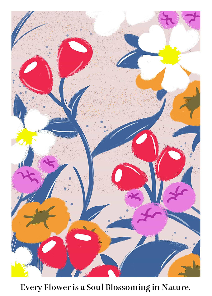 Blooms Flower Art Print