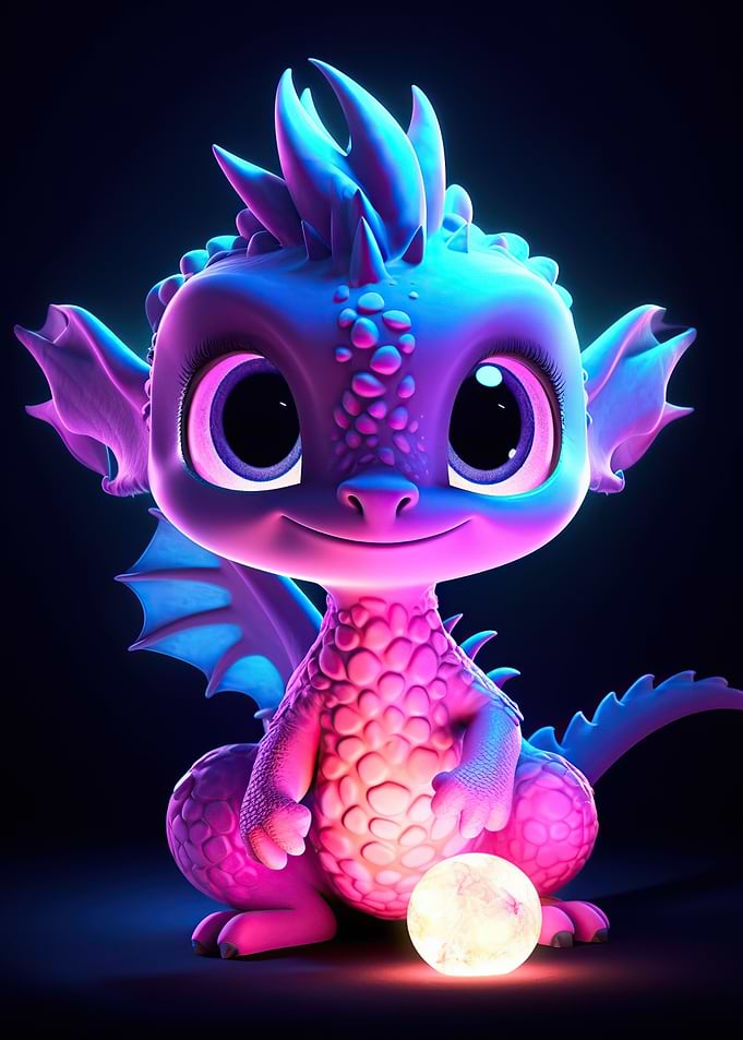 baby dragon neon