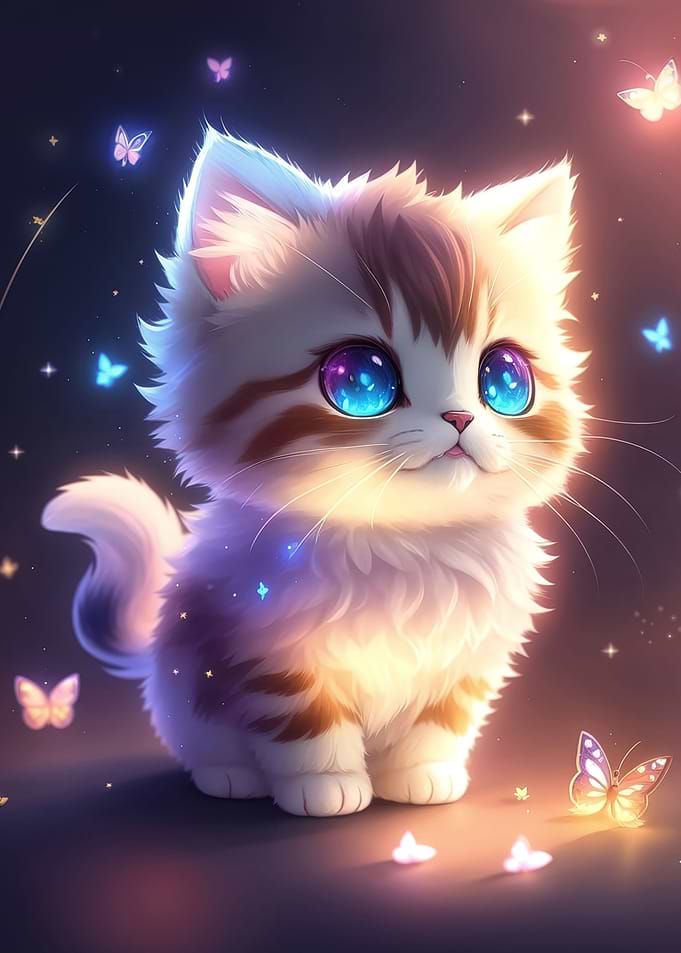 Adorable Fluffy Kitten