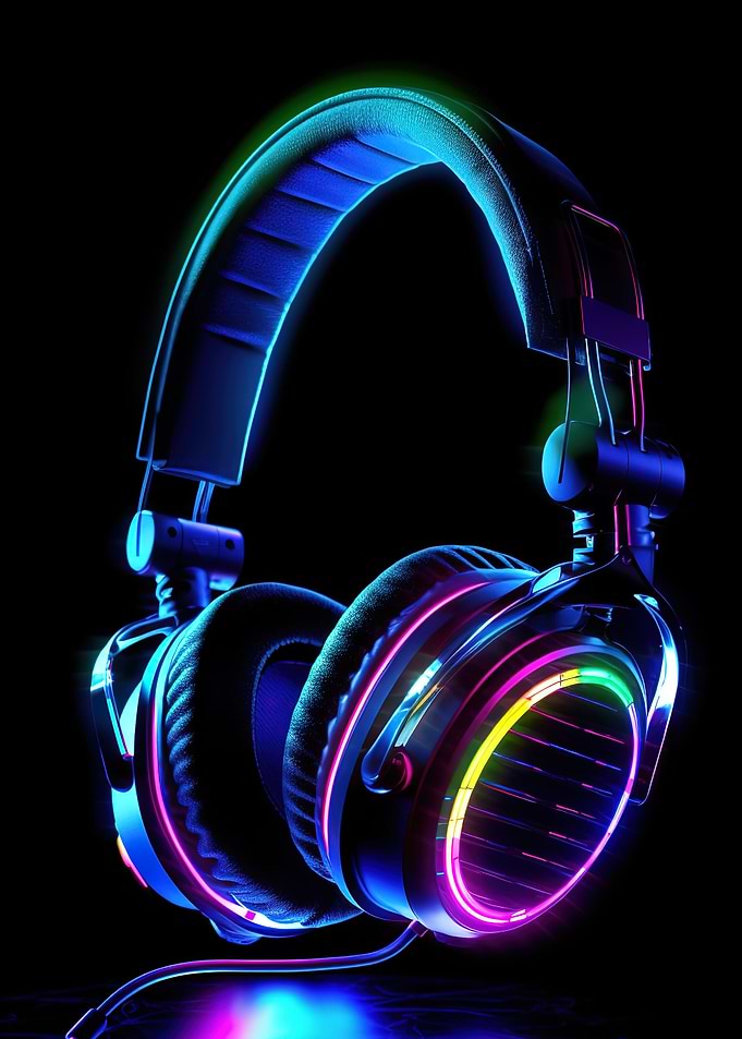 headphone neon
