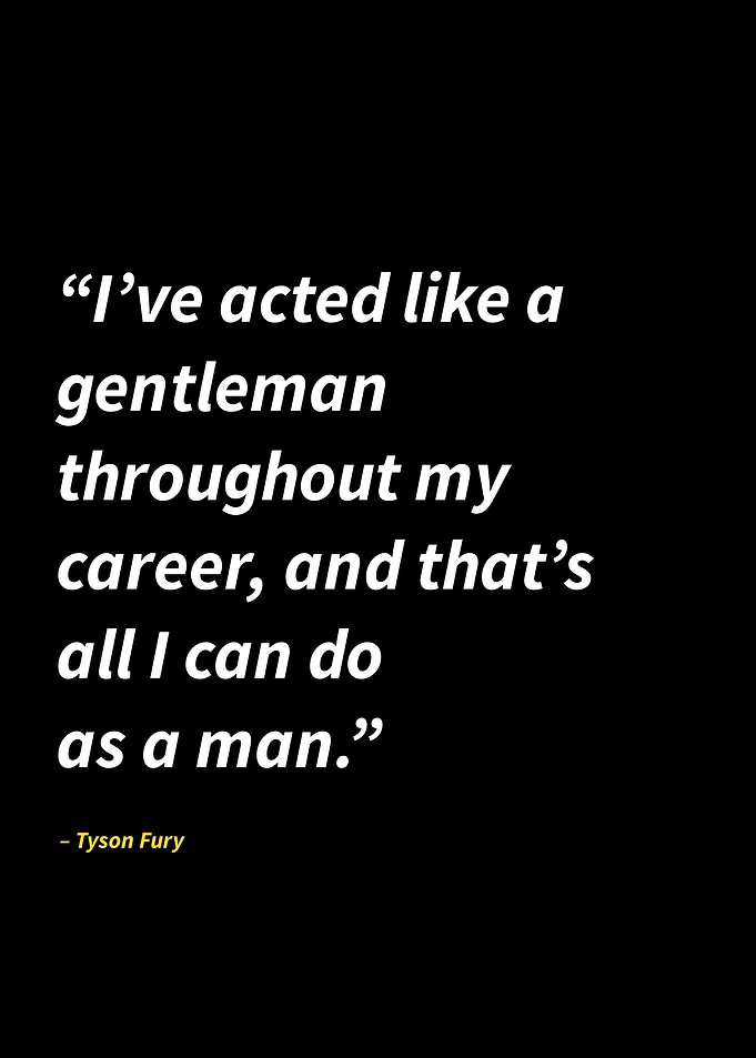 Tyson Fury quotes