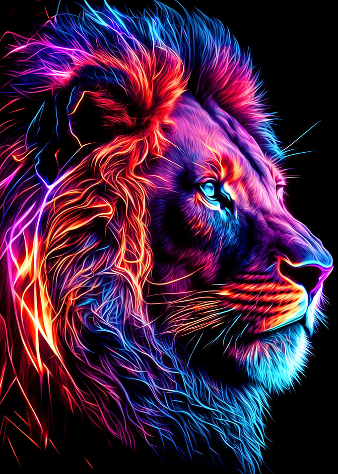 Neon Lion