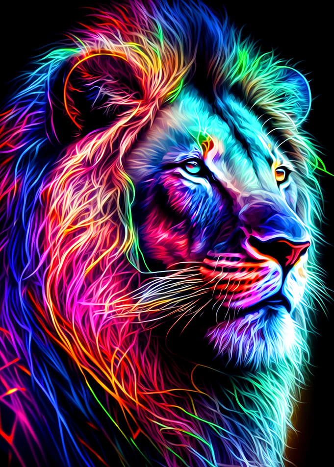 Neon Lion
