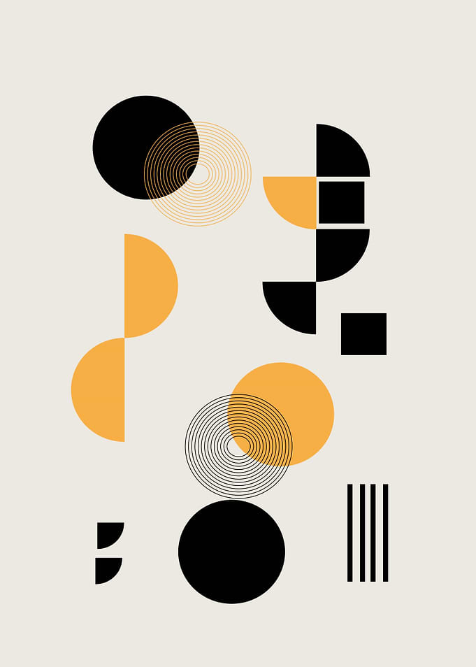 half circle black