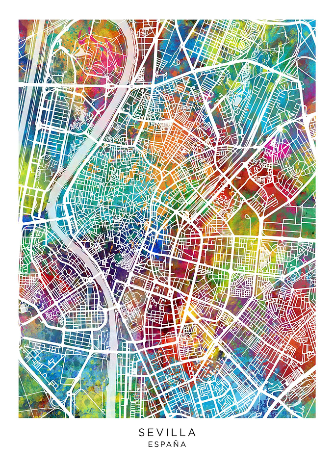 Sevilla Spain Map